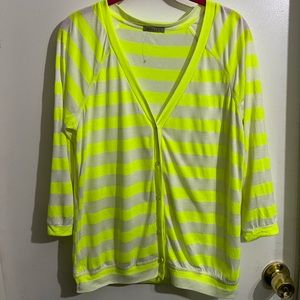 Neon striped sweater
